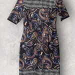 Shelby & Palmer Dress Womens 6 Black Paisley Houndstooth Party Work Casual Photo 0