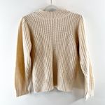525 Crewneck Knit Pullover Long Sleeve Sweater Cream Small Photo 2