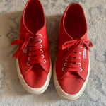 Superga Classic Red Canvas Shoes Sneakers Men’s 6.5/Women’s 8/EU 39. Good Condition, No Flaws. Photo 0