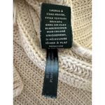 LRL Lauren Ralph Lauren Women's Cable Knit V Neck Sweater Beige Sz S Photo 5