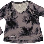Mudd Tie Dye Long Sleeve V Neck Top Photo 1