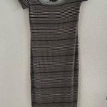 Billabong Lightweight Striped T-Shirt Dress Stretch Bodycon Maxi Small Photo 0