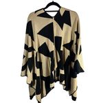 Ralph Lauren Women's New Geo Print Poncho Cardigan Shawl Size Large/XL FLAWED Photo 1
