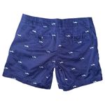 British Khaki Women’s Size 4 Navy Blue White Embroidered Sharks Nautical Shorts Photo 1