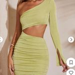 Oh Polly Green Asymmetrical Dress Photo 0