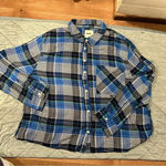 Aerie  BY ARITZA LONG SLEEVE WOMENS SHIRT PLAID NWOT
BLUE XL Photo 0