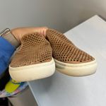 Tory Burch Jesse Suede Perforated Sneaker Tan Sz 9 Slip On Photo 9