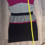Mini Sparrow Colorblock Lambswool Mini Dress Medium Business Casual Gray Size L Photo 8