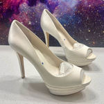 Brian Atwood  Peep Toe Bambola Leather 5'' High Heel Pumps Sz 8 Photo 0