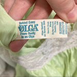 Vintage OLGA Nightgown Fluorescent Green White Lace XS Photo 3