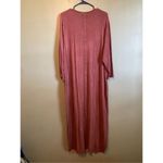 Cato  Pink Cold Shoulder Long Sleeve Pocket Maxi Dress Size 18/20 W Photo 6