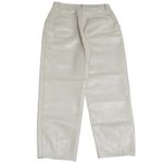 Wilfred  White Faux Leather Straight Leg Crop Pants Capsule Chic Comfort Size 4 Photo 4