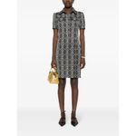 Max Mara Dress Cesy Jacquard Monogram Print Mini Shirt Dress SIze XS/2 Photo 2