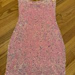 Pink Sparkle Mini Dress Photo 0