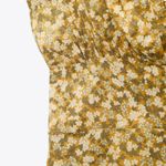 ZARA  Yellow Ditsy Floral Smocked Mini Dress Size XS‎ Photo 14