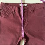 Charlotte Russe  Refuge Burgundy Low Rise Skinny Jeans Size 4 GUC Photo 5
