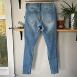 Arizona Jeans Arizona Jean Co. Light Wash Distressed Skinny Jean Jegging with Knee Rips Size 5 Photo 5