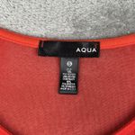 AQUA Shirt Womens Small Orange Peplum Top Sexy Chic Y2K Mesh Partywear Cocktails Photo 4