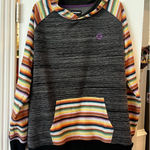 Hooey Pullover Hoodie MultiColor Striped Womens XXL Southwestern Cowgirl Aztec Gray Photo 0