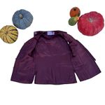 Vintage Embroidered Chinese Faux Silk Vest Medium Red Photo 3