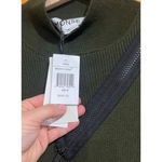 Monse Olive Green Merino Wool Asymmetric Zip Ribbed Knit Sweater NWT Size M Size M Photo 3