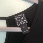 Clara Sun Woo Dress Black 3/4 Sleeve Swing Dress w/ Keyhole Back Sz XS EUC LBD Photo 4