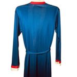 Vintage Tom Bezduda Womens Robe Blue Stripes Small Nylon Made USA House Coat u Size undefined Photo 4