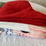 Kate Spade : Blush/White/Red Socks with Heart & Dove Design- Crew- set of 3 Photo 10