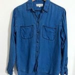 Madewell linen button-down shirt with pockets, size XS Photo 0