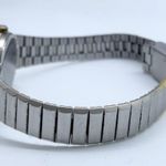 Vintage Centrax women watch 24mm silver tone black dial up to 7.5” running Photo 2