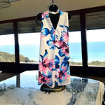 Peach Love California Peach‎ Love California floral tunic size small Photo 3