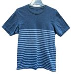 Uniqlo M Striped T Shirt Short Sleeve Top Formal Casual Gender Neutral Streetwear 100% Cotton Photo 0