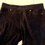 Michael Kors stretch cotton velvet corduroy jeans.Black with gold threads.Size S Black Photo 4