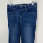 Betabrand  Straight Leg 4 Pocket Yoga Denim Jeans Dark Vintage Wash Photo 2