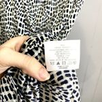 Tory Burch Gray Printed Ivette 100% Silk Jersey Short Sleeve Wrap Dress XS Photo 3