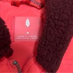 Free People NWT New Outpost Bomber Cherry Tomato Combo Jacket Size M Photo 4