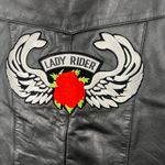 Yukon Jack Leather Lady Rider leather lace up side vest size XL Black Photo 1