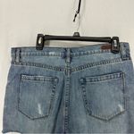 BLANK NYC  The Barrow Distressed Jean Shorts Women’s 30 Blue Photo 6