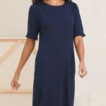 Chico's NWOT  Tulip Sleeve Sneaker Dress Navy US 16-18 Photo 0