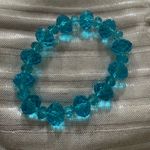 Sky blue stretchy bead bracelet Photo 0