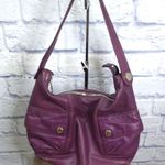 Michael Kors Leather Plum Vintage Shoulder Bag Purple Photo 0