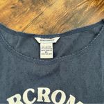Abercrombie & Fitch Abercrombie‎ & Fitch Y2K Baby Tee Preppy Bella Swan Tight Eyelet Navy Womens S Photo 4