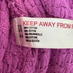 Free People Oversized Cotton Knit Textured Blazer Jacket Size M Pink Boho Career Photo 10