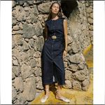 ZARA  draped denim midi belted dress NWT size XL Photo 2