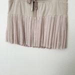 [Joy Lab] Beige Mesh Pleated High Rise Built-In-Shorts Tennis Mini Skirt Size XL Photo 7