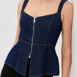 Reformation NWT Zeta Denim Top Size 4 Photo 0