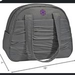 Gaiam  Metro Gym Bag Gray Purple 15x12x7 #CL-91 Photo 0