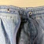 Vintage LL Bean Women's 8 Classic Fit Cotton Elastic Waist Mom Jean‎ Shorts 90s Blue Photo 2