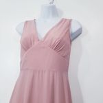 Anthropologie  BHLDN Blush Bridesmaid Dress Long Gown Photo 1