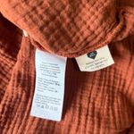 Madewell  Small Cotton Muslin Rust Midi Dress Photo 9
